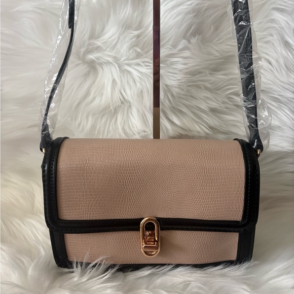 NEW Anthropologie Jules Kae “Mia” Crossbody – Tan and Black - Picture 2 of 10